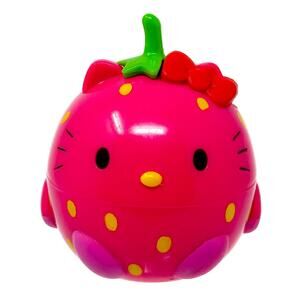 Hello Kitty Scootin Fruit Strawberry Wind Up Mascot Toy 2003 Sanrio Vintage Rare